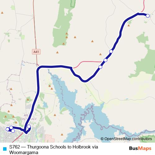 S762 bus Line Map