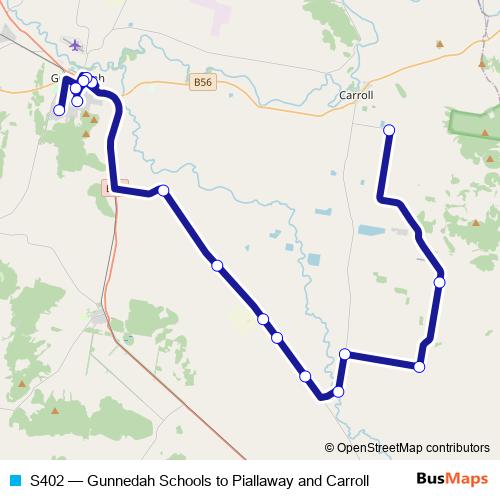 S402 bus Line Map