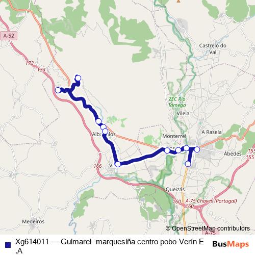 Xg614011 bus Line Map