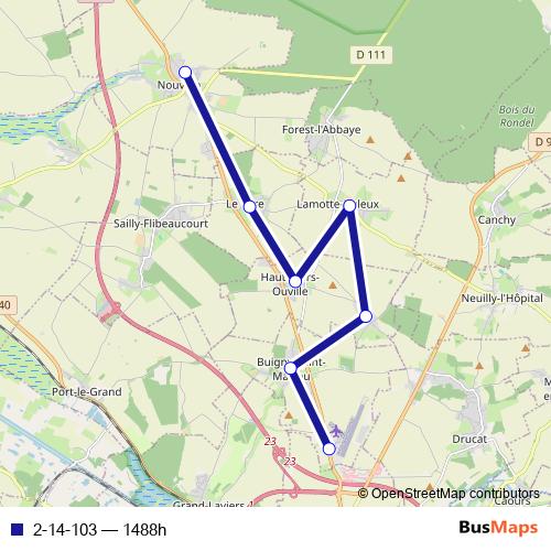 2-14-103 bus Line Map