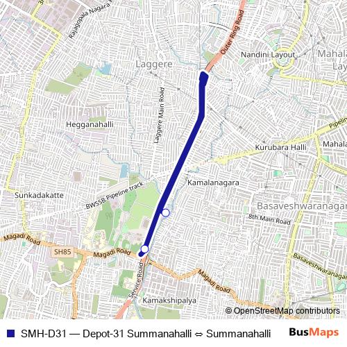SMH-D31 bus Line Map