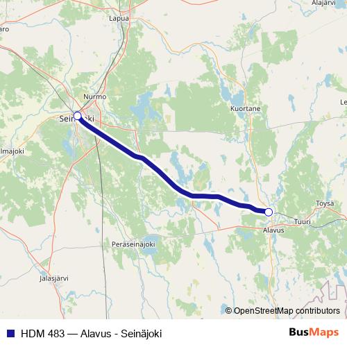 HDM 483 rail Line Map