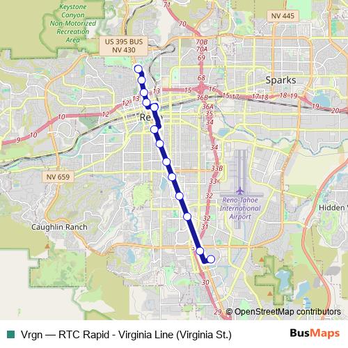 Vrgn bus Line Map
