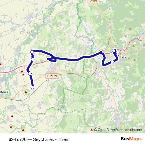 63-Ls726 bus Line Map