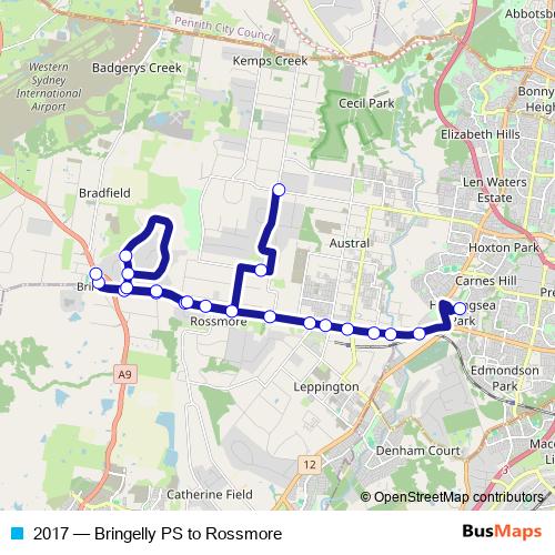 2017 bus Line Map
