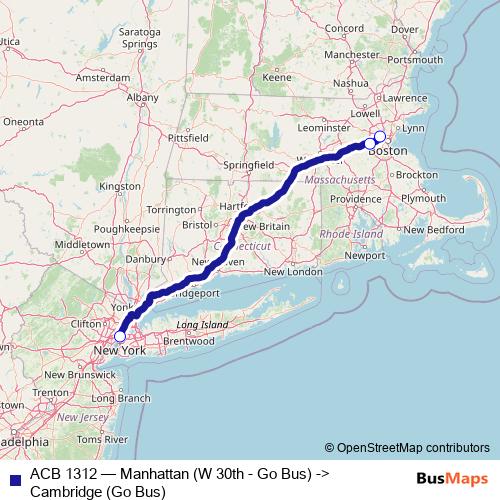 ACB 1312 bus Line Map