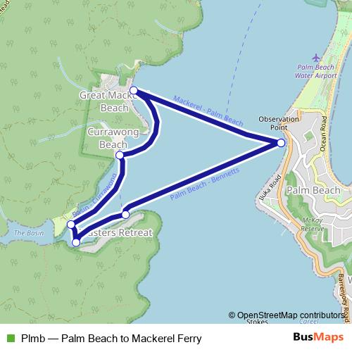 Plmb ferry Line Map