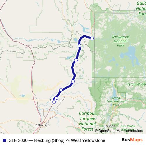 SLE 3030 bus Line Map