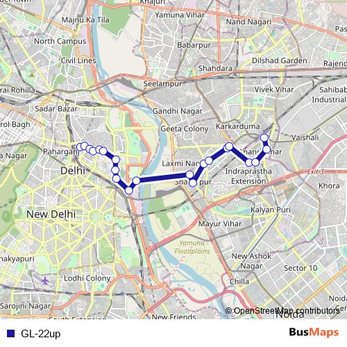 GL-22up bus Line Map