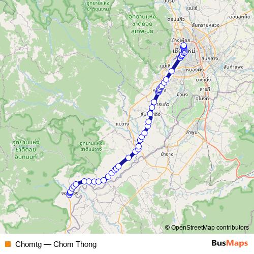 Chomtg bus Line Map