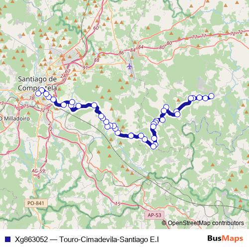 Xg863052 bus Line Map