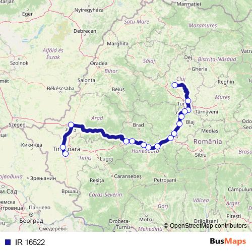 IR 16522 rail Line Map