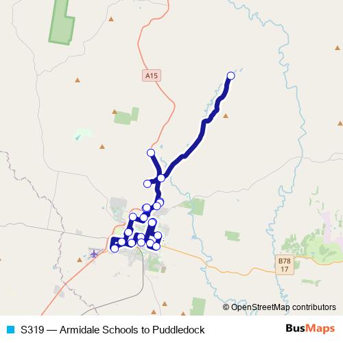 S319 bus Line Map