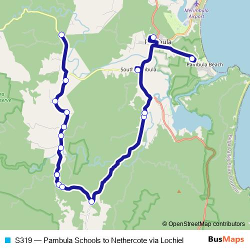 S319 bus Line Map
