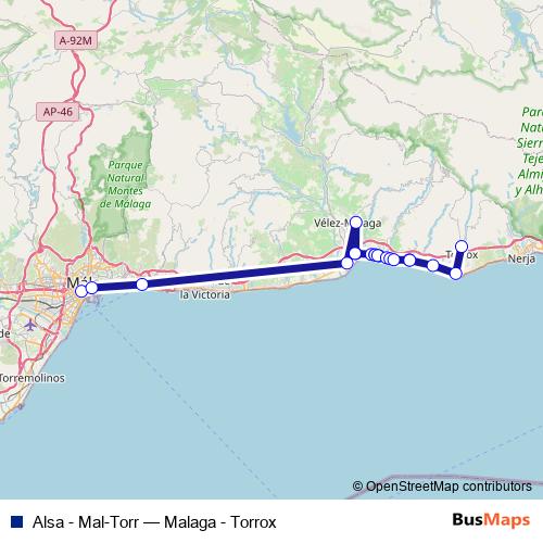 Alsa - Mal-Torr bus Line Map