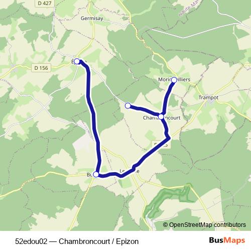 52edou02 bus Line Map
