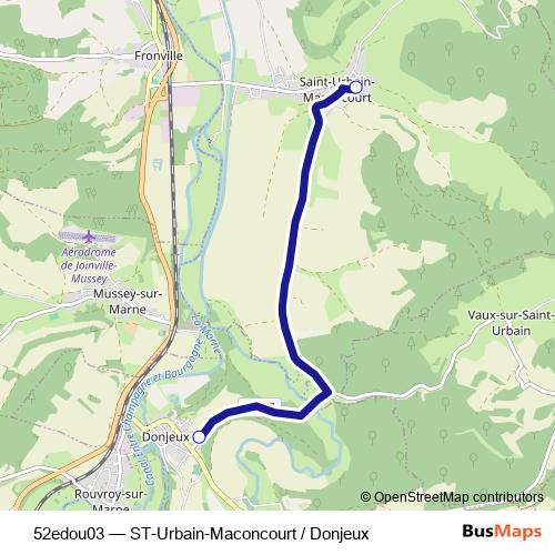 52edou03 bus Line Map