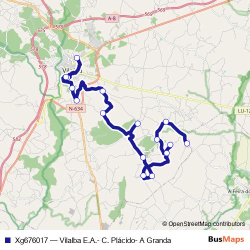 Xg676017 bus Line Map