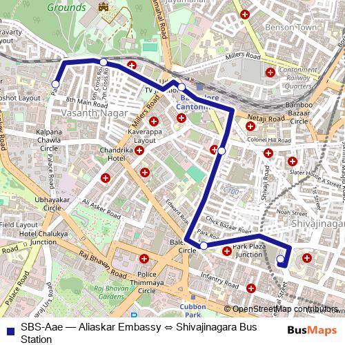 SBS-Aae bus Line Map