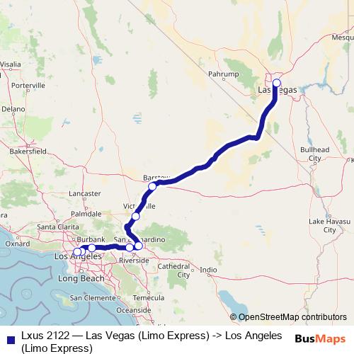 Lxus 2122 bus Line Map