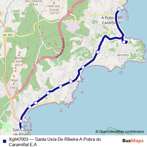 Xg847003 bus Line Map