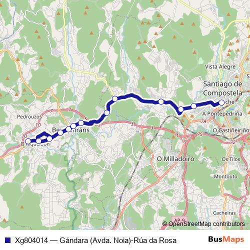 Xg804014 bus Line Map