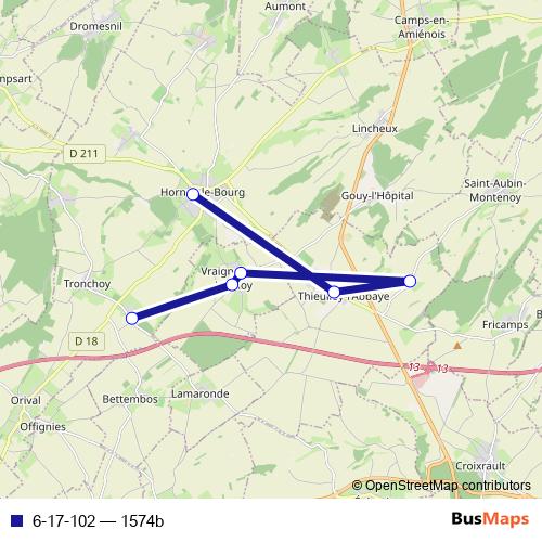 6-17-102 bus Line Map
