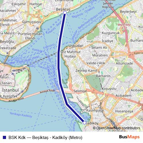 BSK Kdk ferry Line Map