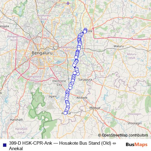 399-D HSK-CPR-Ank bus Line Map