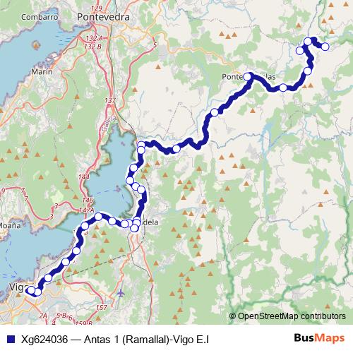 Xg624036 bus Line Map