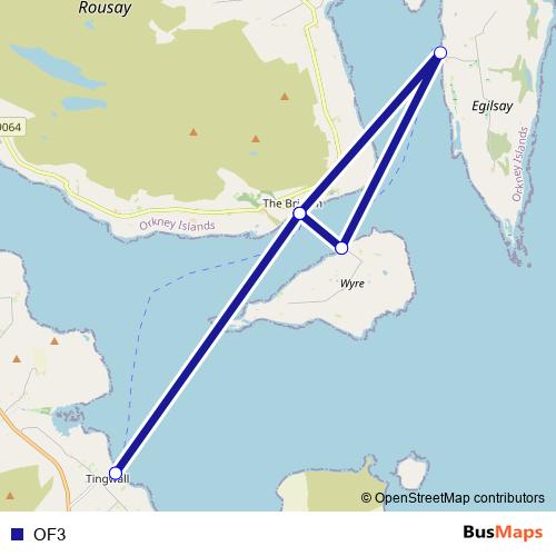 OF3 ferry Line Map