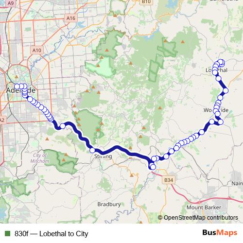 830f bus Line Map