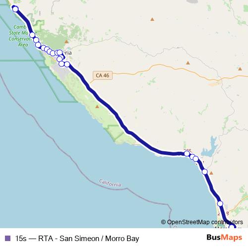 15s bus Line Map