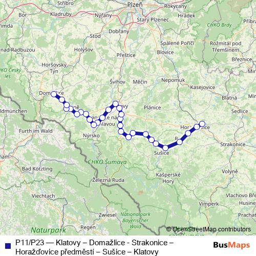 P11/P23 rail Line Map