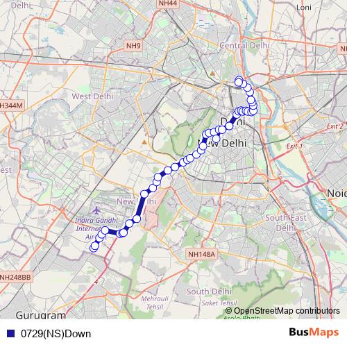 0729(NS)Down bus Line Map