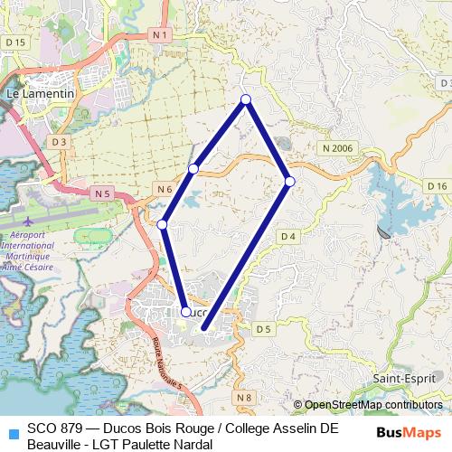 SCO 879 bus Line Map