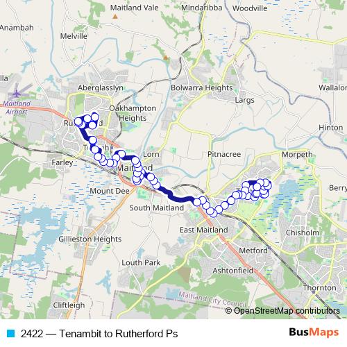 2422 bus Line Map