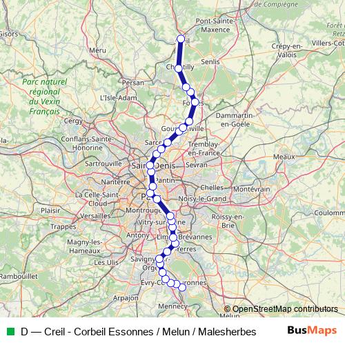 D rail Line Map