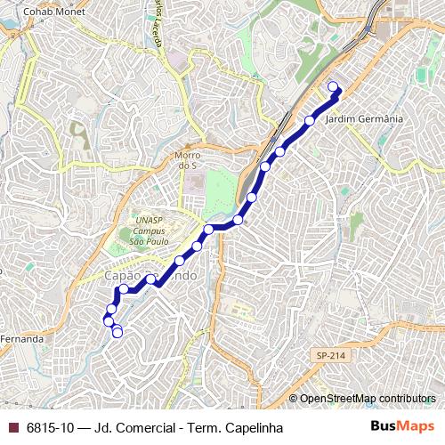 6815-10 bus Line Map