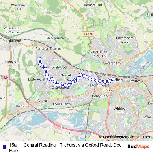 15a bus Line Map