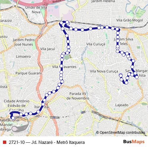 2721-10 bus Line Map