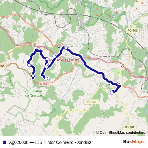 Xg620008 bus Line Map
