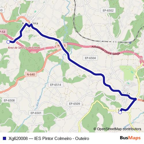 Xg620008 bus Line Map