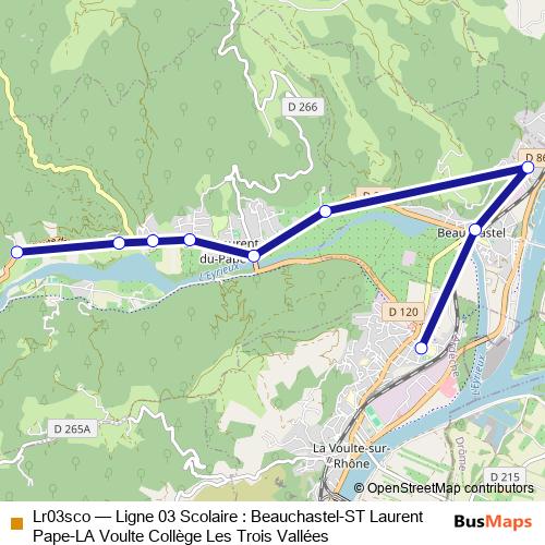 Lr03sco bus Line Map