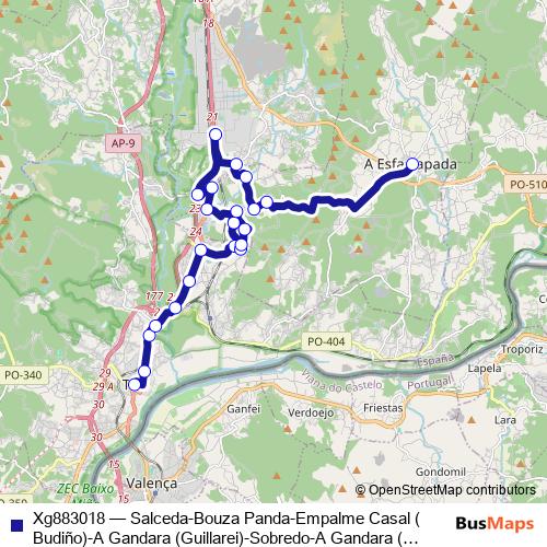 Xg883018 bus Line Map