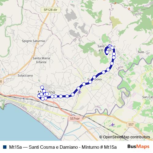 Mt15a bus Line Map