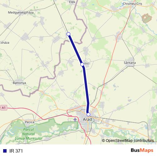 IR 371 rail Line Map