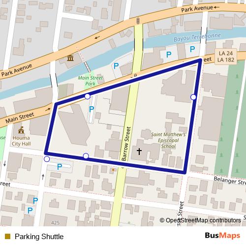 Parking Shuttle bus Line Map