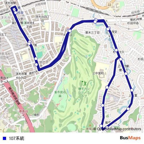 107계통 bus Line Map
