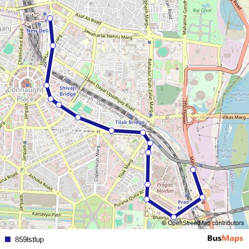 859lstlup bus Line Map